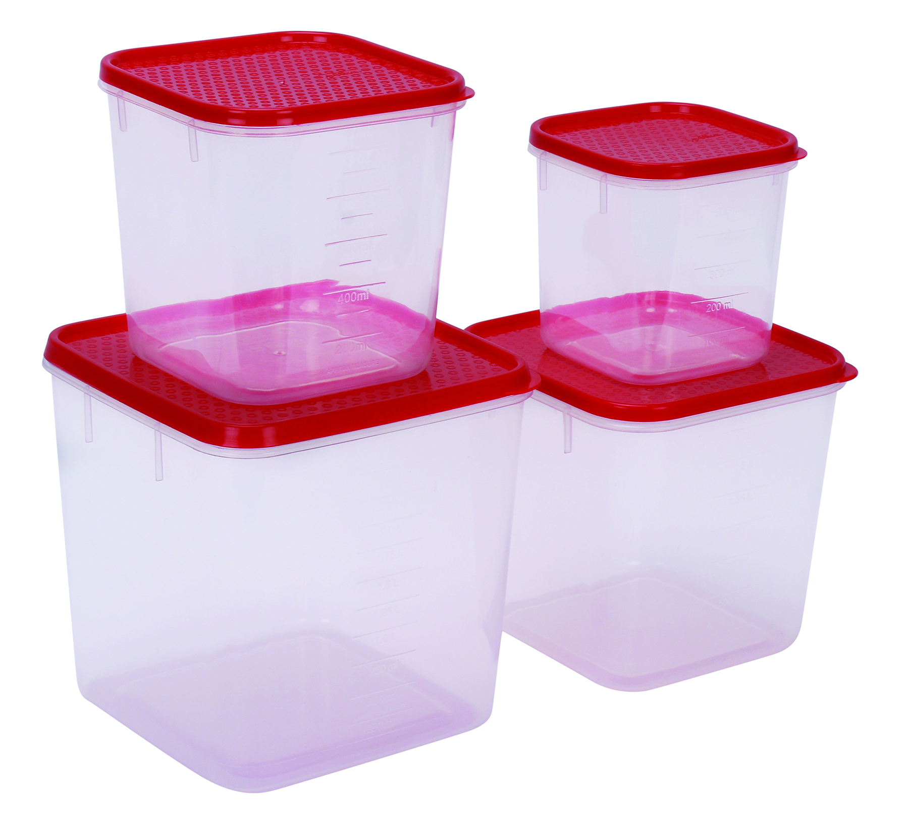 Polka Container Set 401 - 404 (4 Pcs Set) (20 Set Pk)